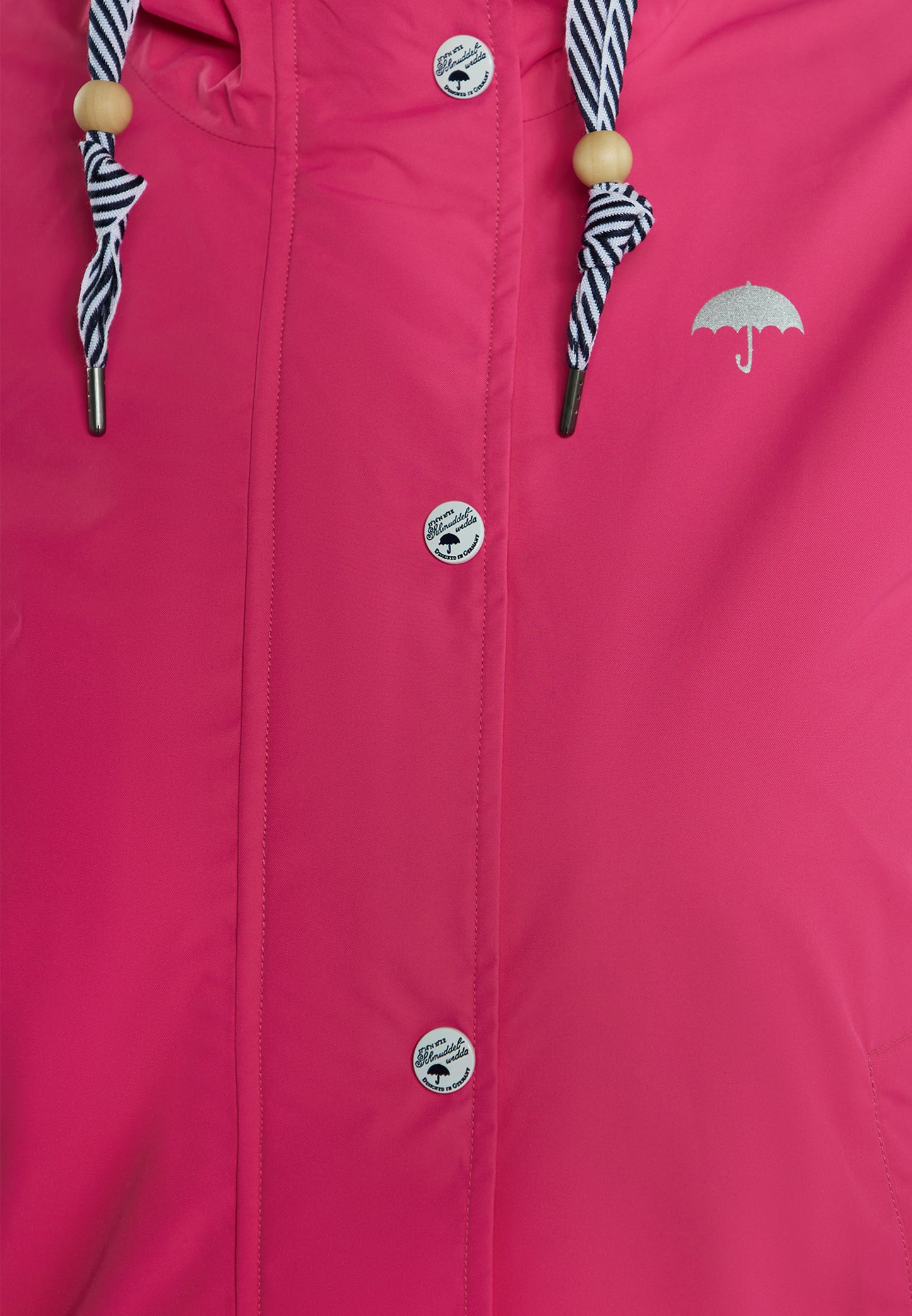Schmuddelwedda women's rain jacket with magic print