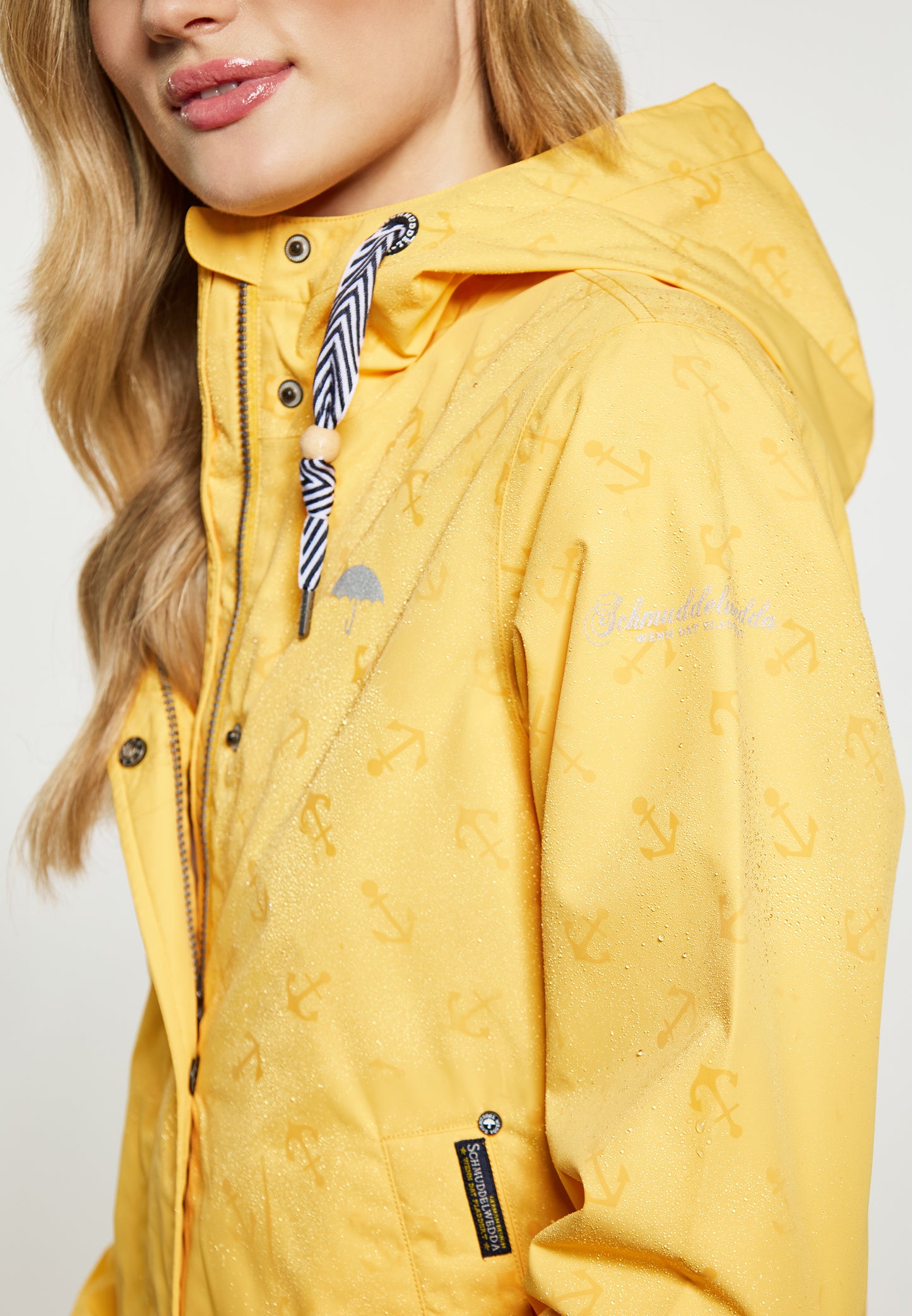 Schmuddelwedda women's rain jacket with magic print