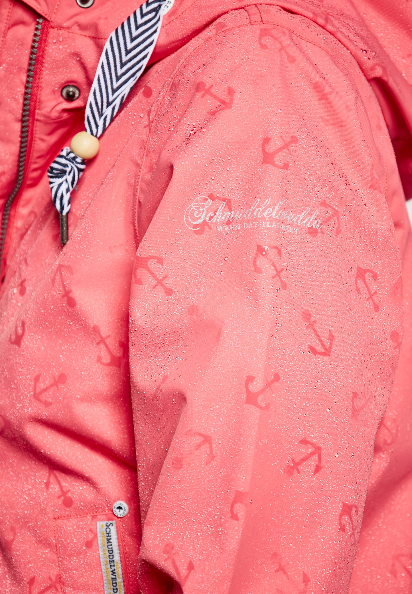Schmuddelwedda women's rain jacket with magic print