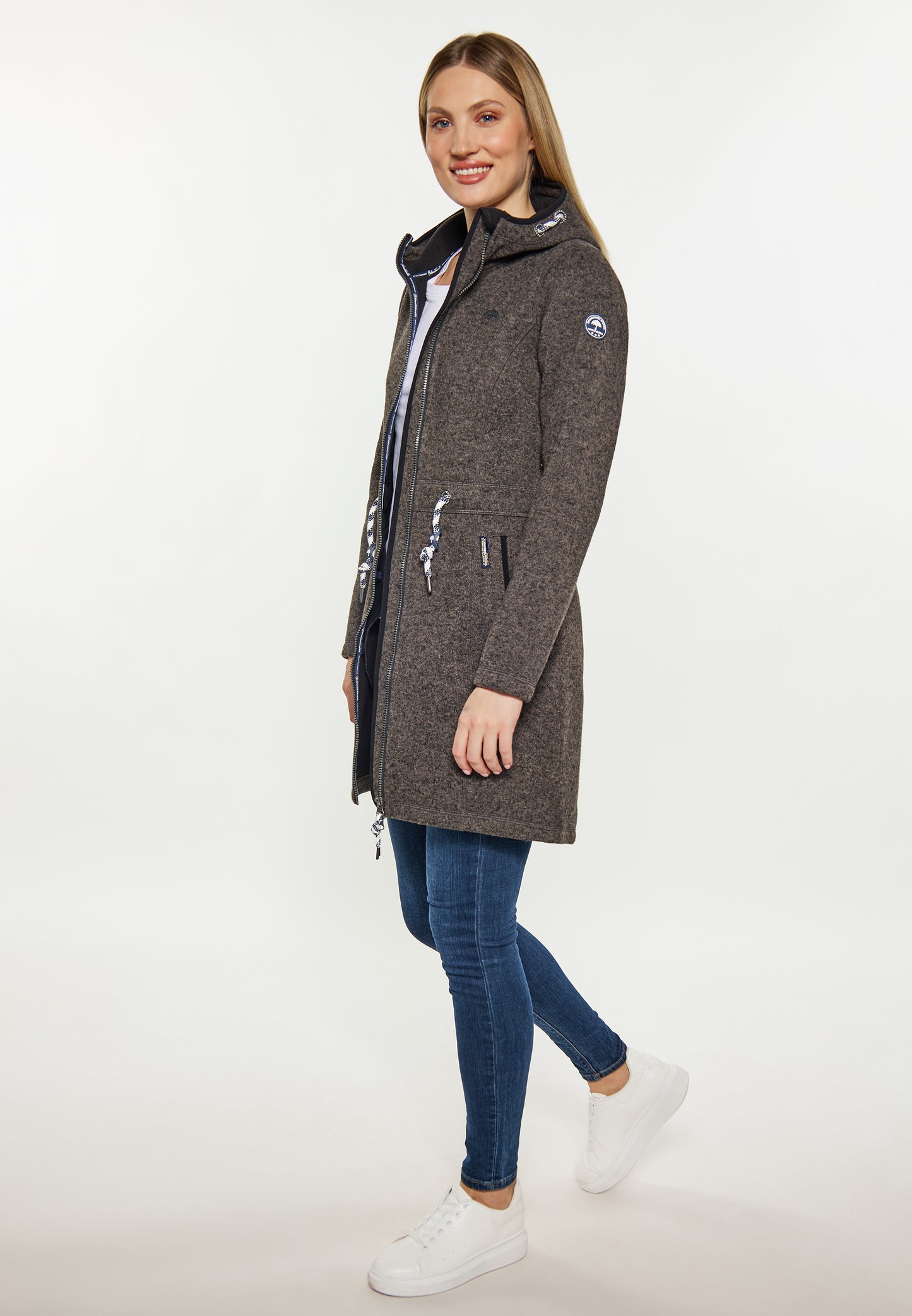 Schmuddelwedda women's knit fleece coat