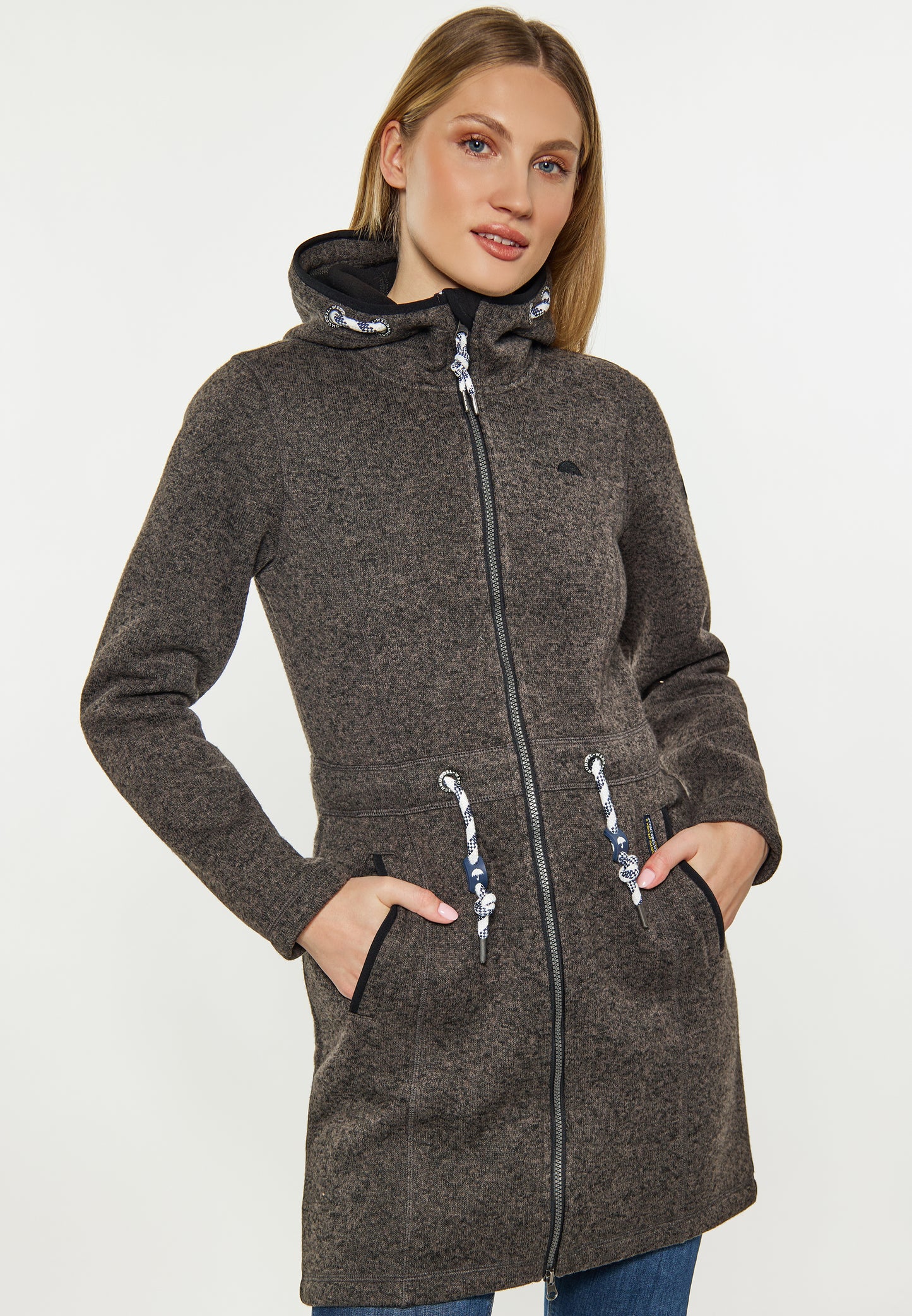 Schmuddelwedda women's knit fleece coat