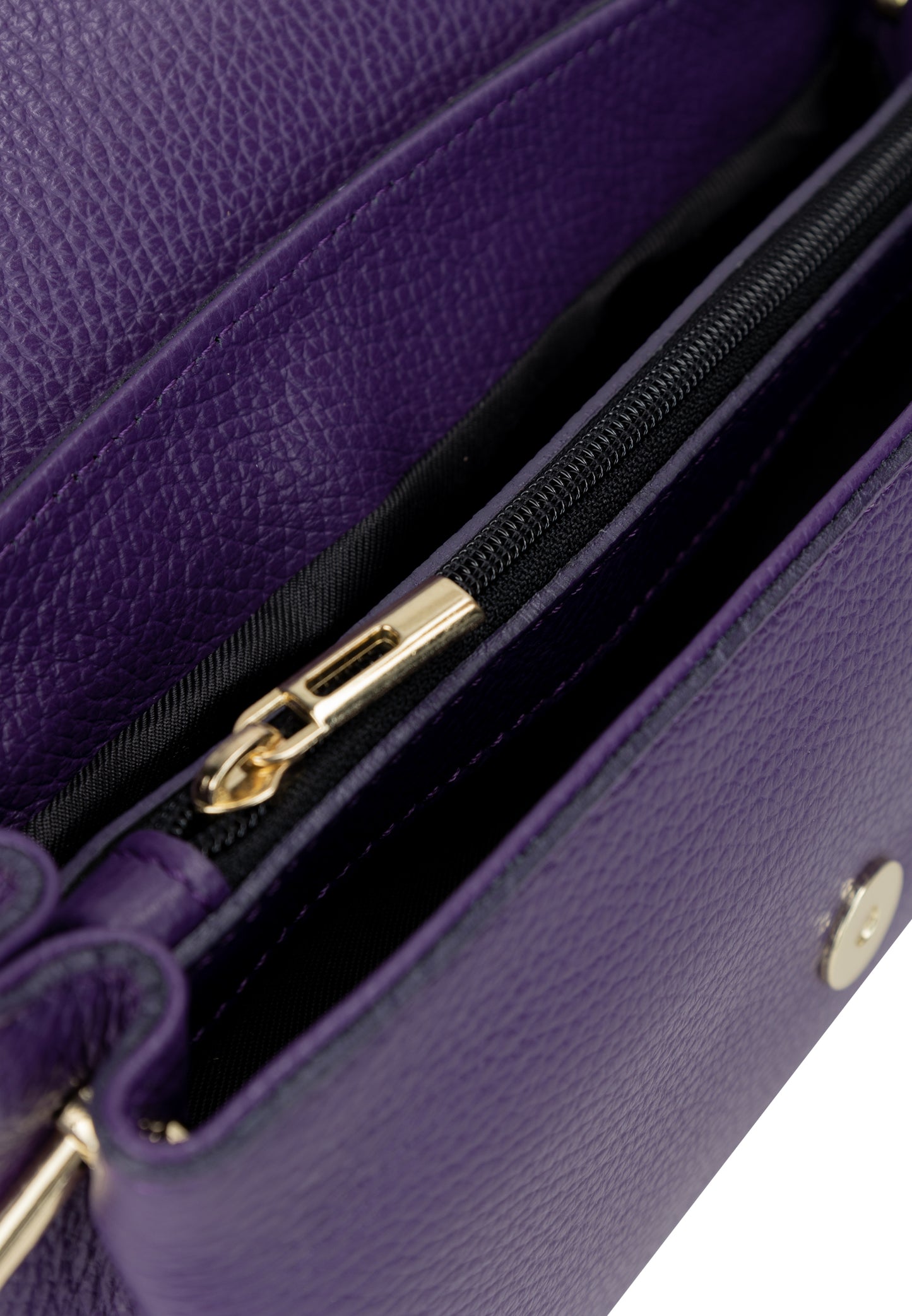 faina women's leather shoulder bag