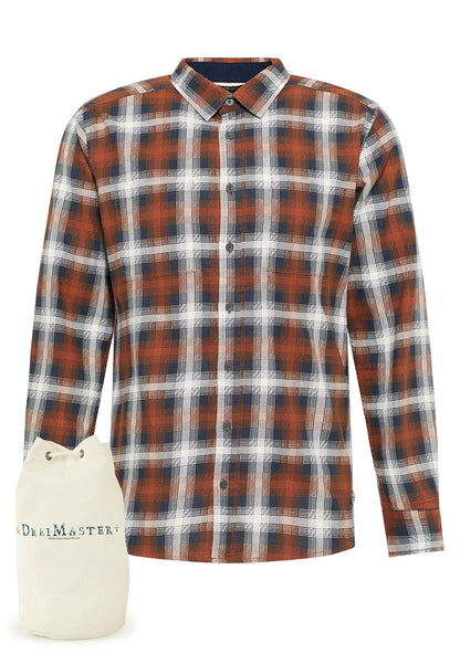 DreiMaster Vintage men's shirt + shopping bag set