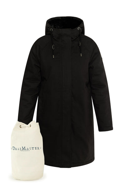 DreiMaster Vintage women's winter parka + shopping bag set