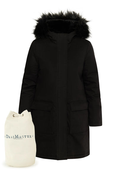 DreiMaster Vintage women's winter parka + shopping bag set
