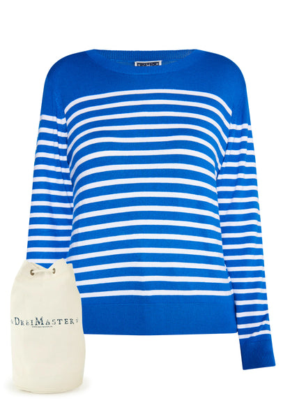 DreiMaster Maritim women's knitted sweater + shopping bag set
