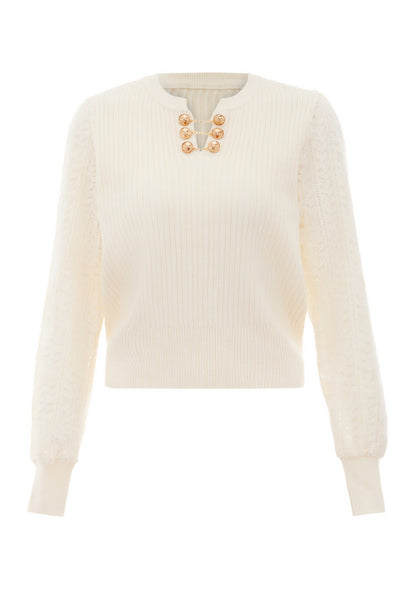 NAEMI damski sweter dzianinowy