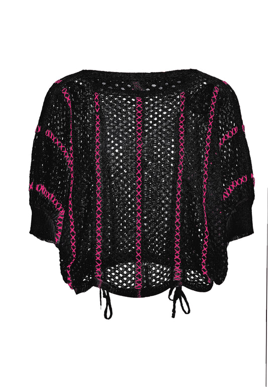 sweeties by leo women's knitted sweater