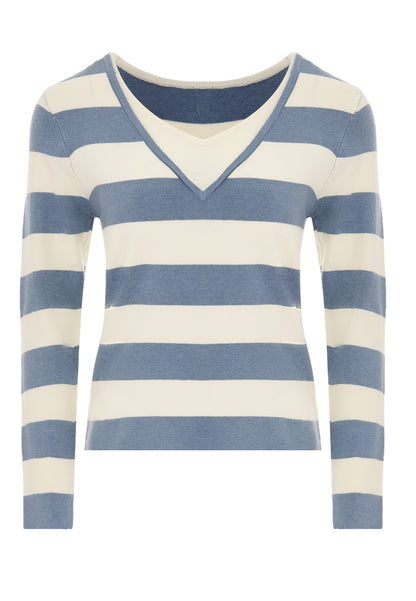 bridgeport damski sweter z dzianiny