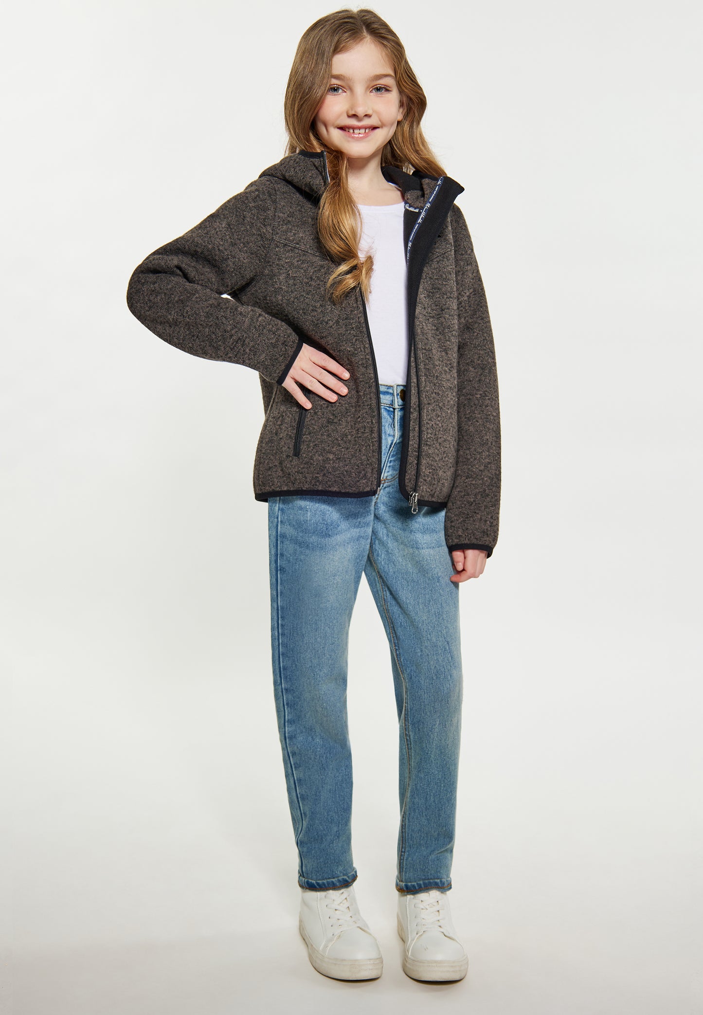 Schmuddelwedda girl's knitted fleece blouson