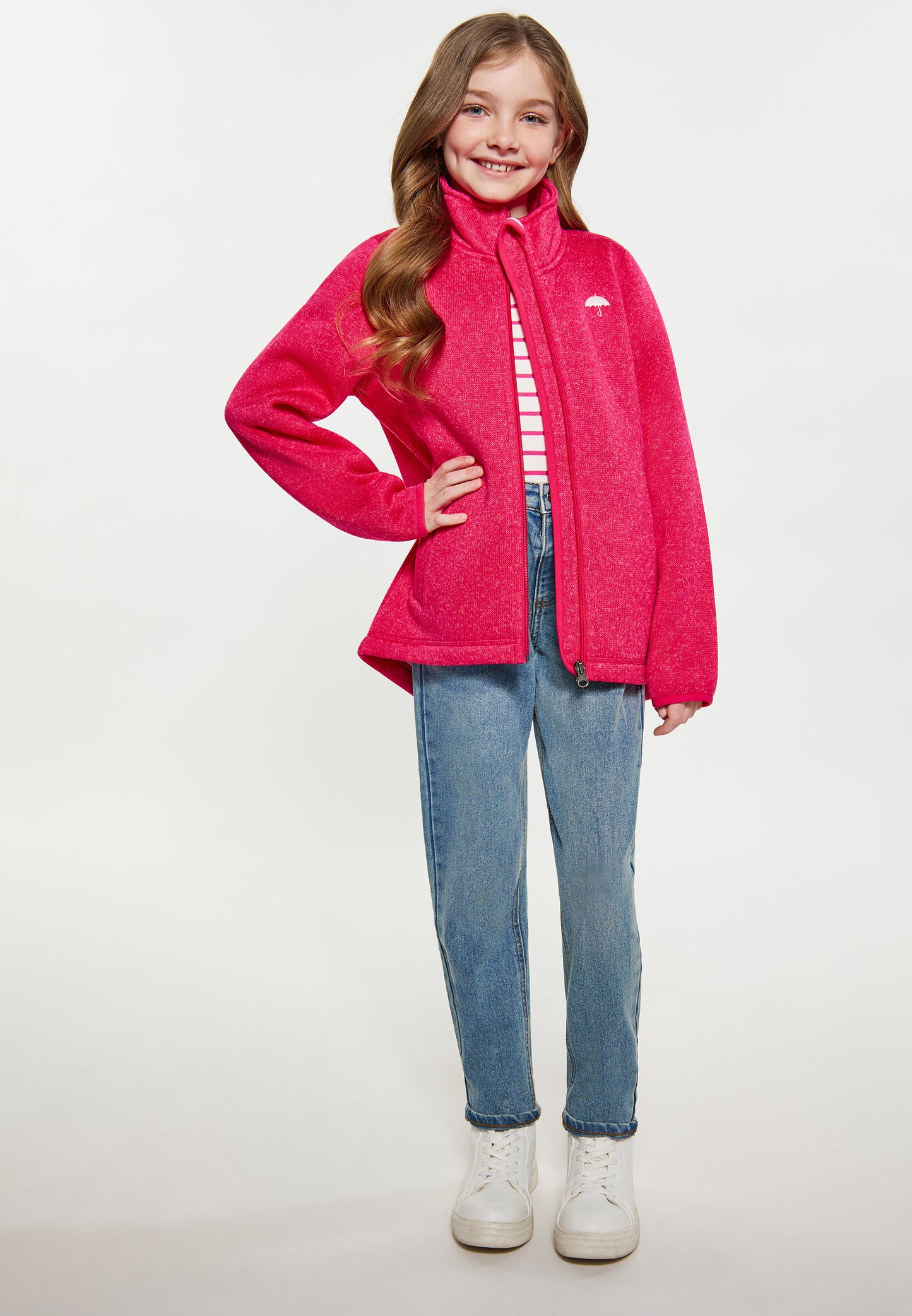 Schmuddelwedda girl's knitted fleece jacket