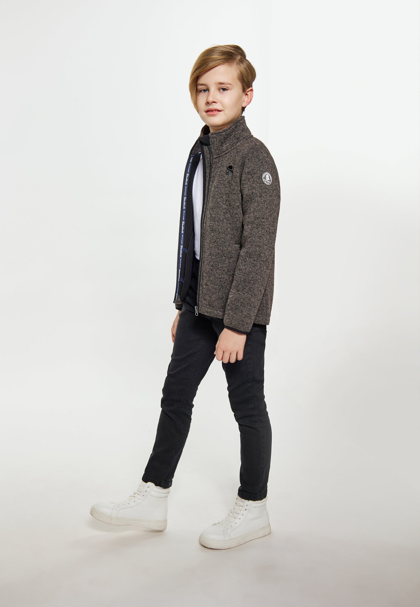 Schmuddelwedda girl's knitted fleece jacket