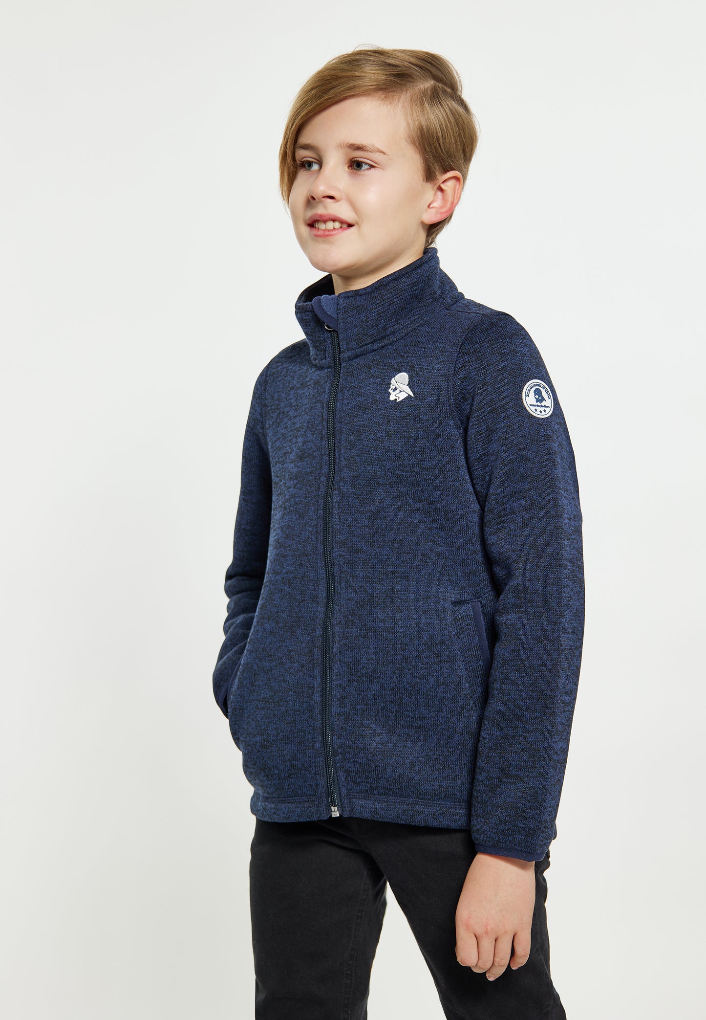 Schmuddelwedda girl's knitted fleece jacket