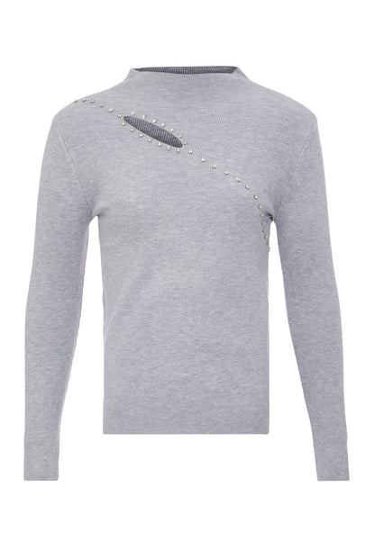 bling bling by leo women's knitted sweater