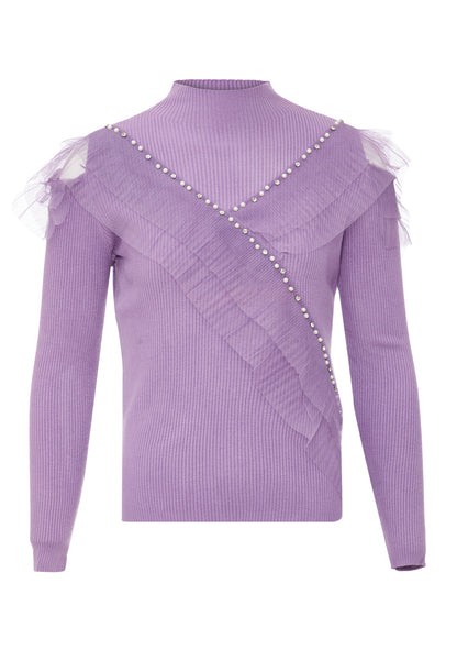 bling bling by leo women's knitted sweater