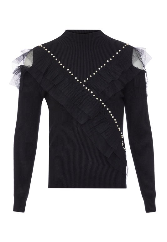 bling bling by leo damski sweter z dzianiny