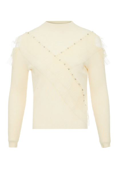 bling bling by leo women's knitted sweater