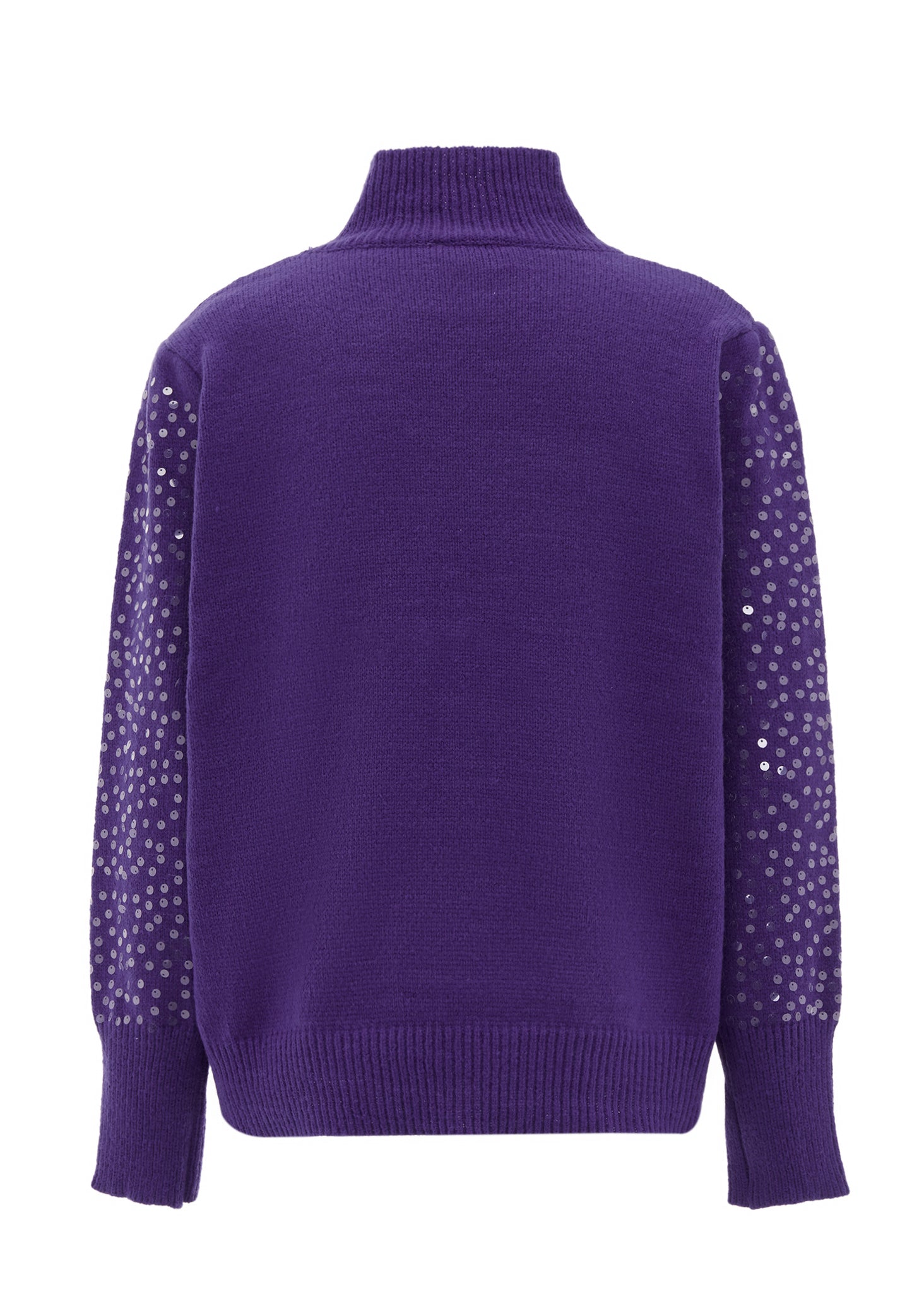faina damski sweter dzianinowy z cekinami