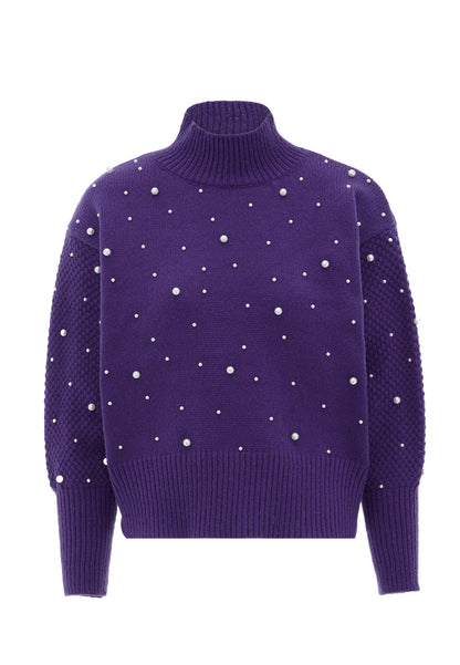 faina women's sweater with pearl