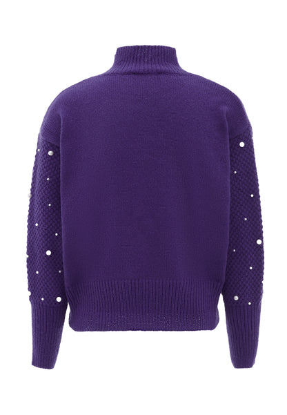 faina women's sweater with pearl