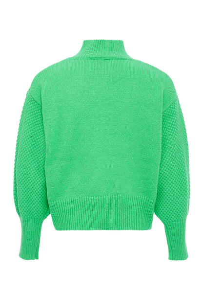 myMo women's sweater with floral embroidery