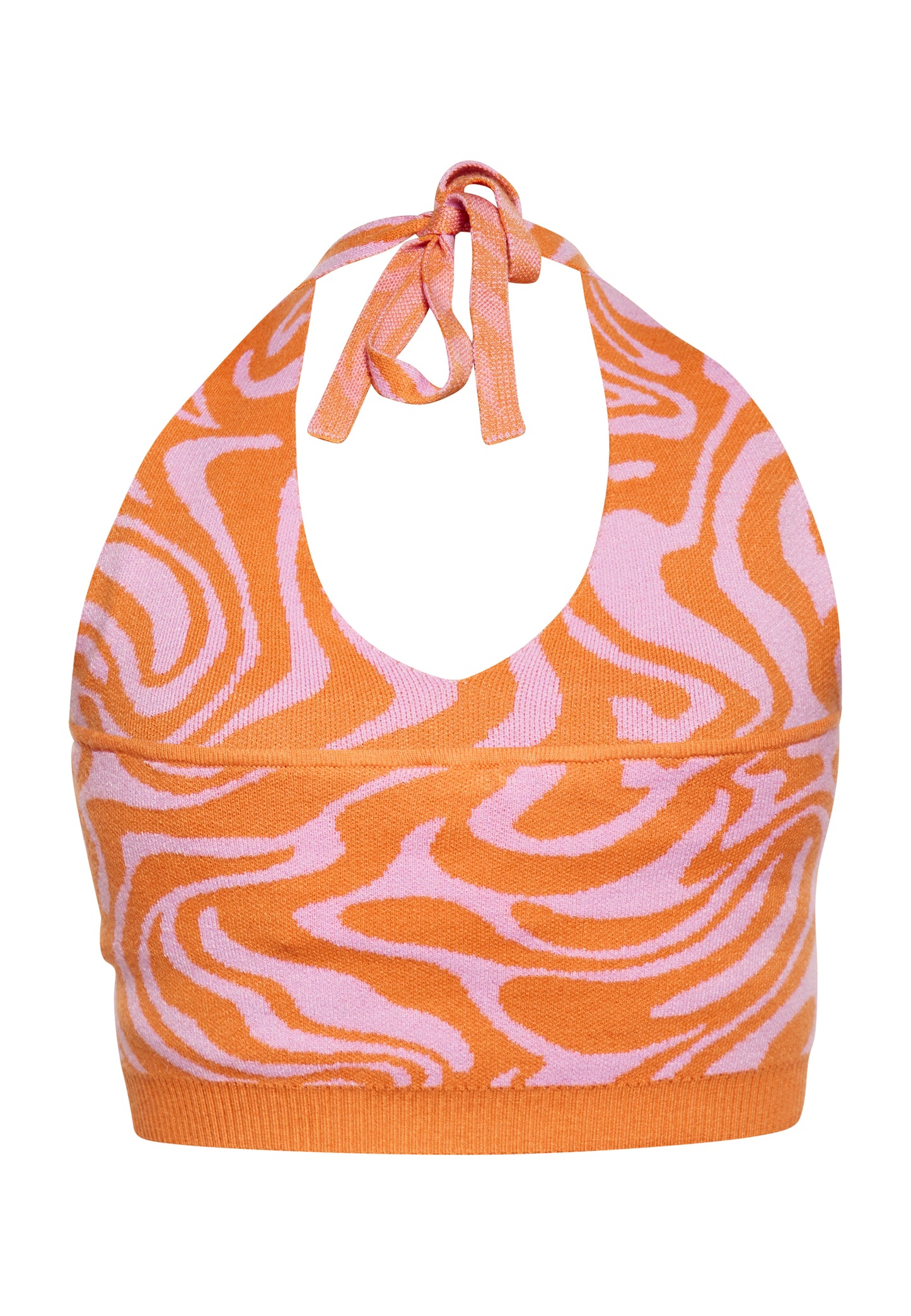 SWIRLY damski top krótki