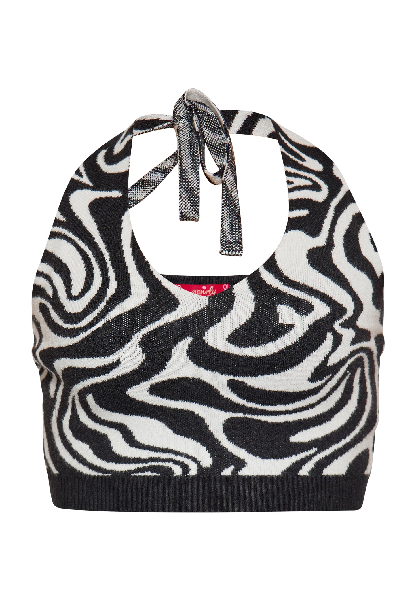 SWIRLY damski top krótki