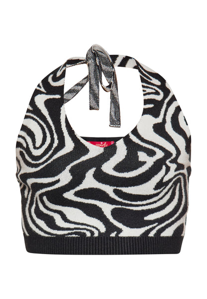 SWIRLY damski top krótki