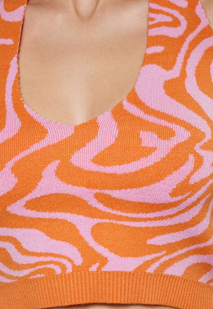 SWIRLY Top damski typu crop