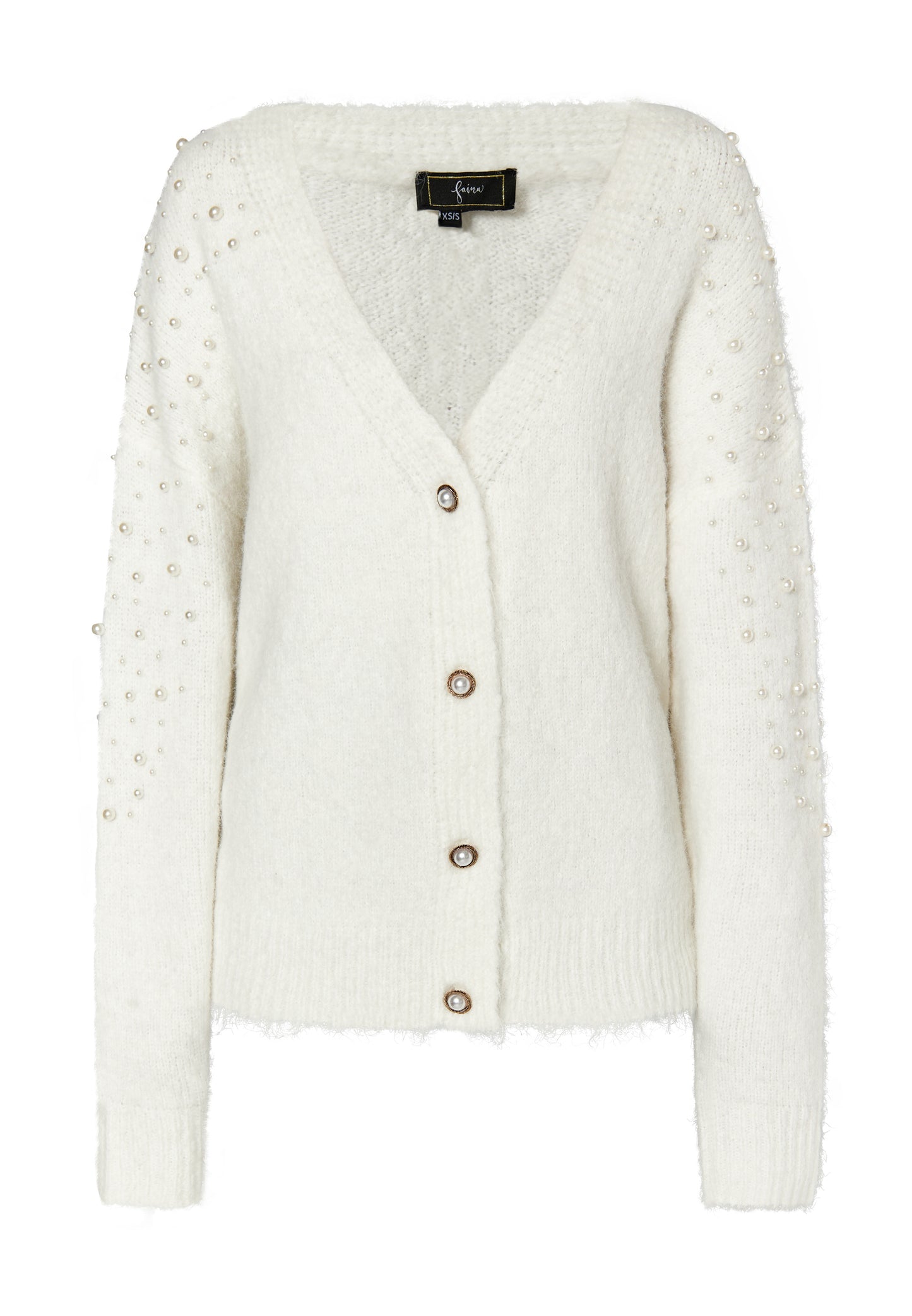 faina women's cardigan with pearl