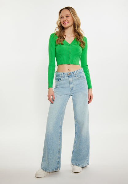 myMo women's cropped cardigan