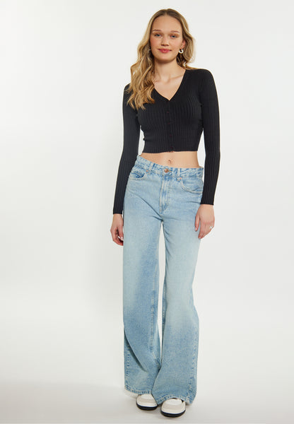 myMo women's cropped cardigan