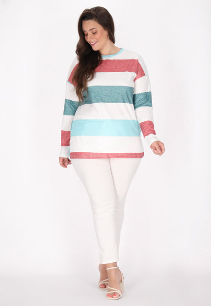 usha BLUE Koszulka damska Plus Size