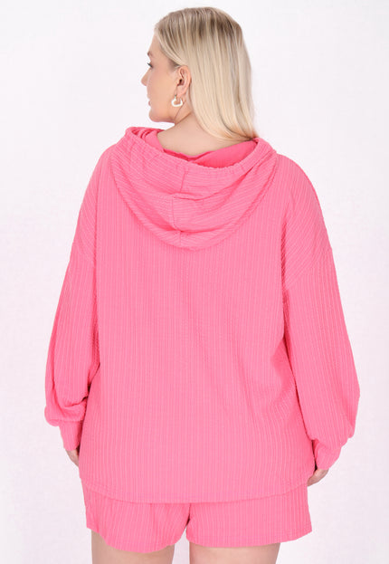 myMo Bluza z kapturem damska Plus Size
