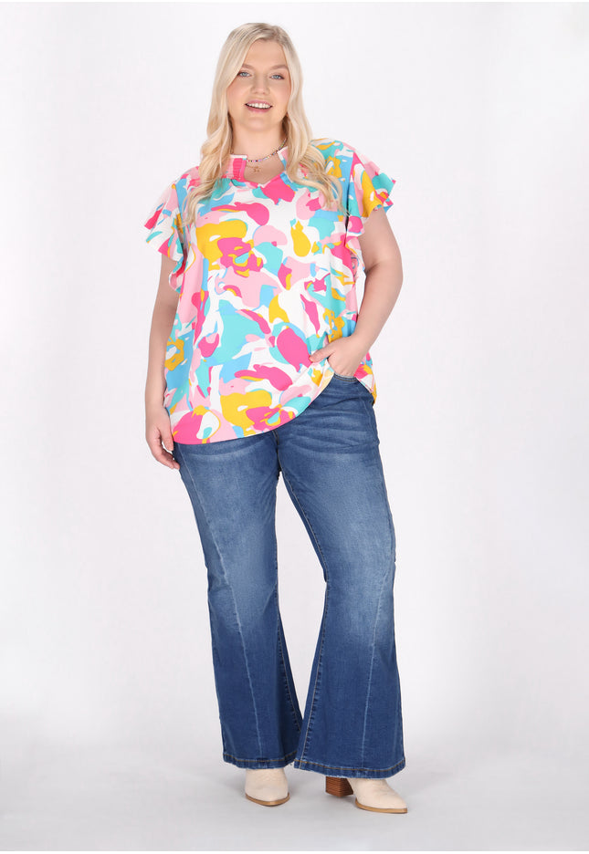 IZIA Women's Plus Size Blouse