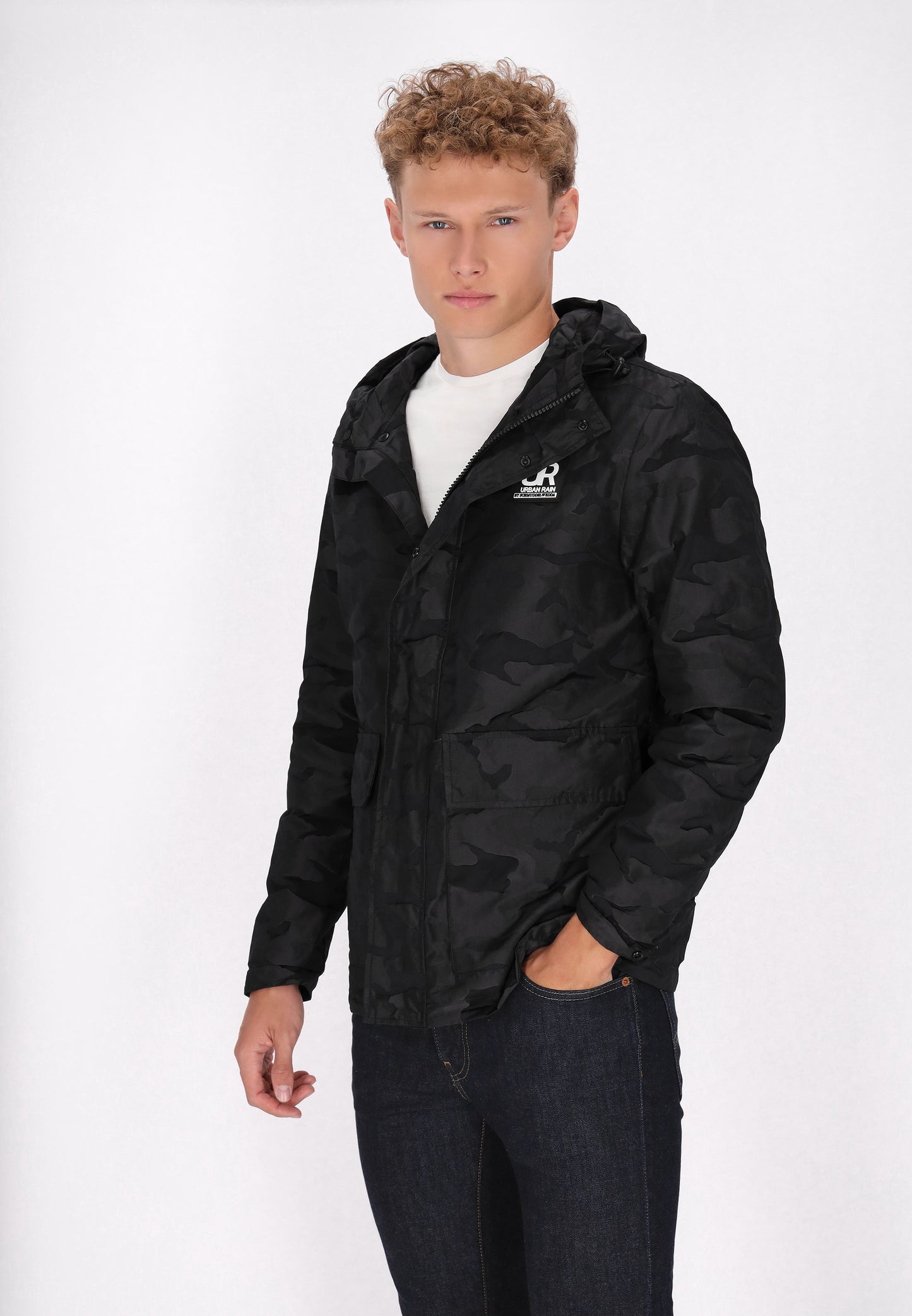 urban rain by Schmuddelwedda men's anorak