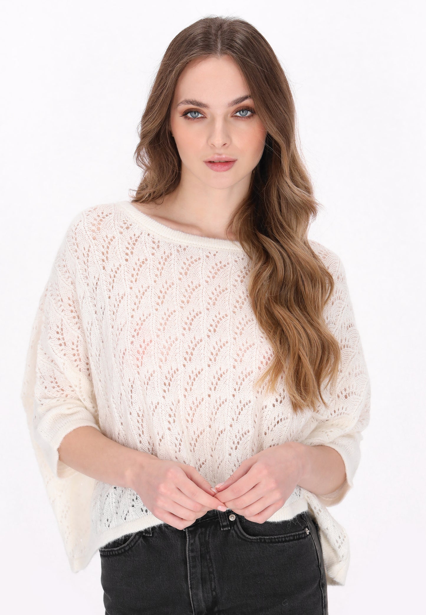 DreiMaster Vintage damskie poncho