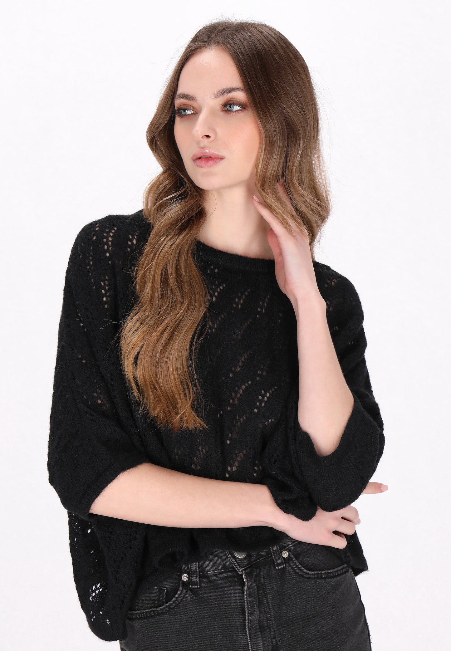 DreiMaster Vintage damskie poncho