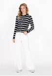 Navy Off-White Stripes
