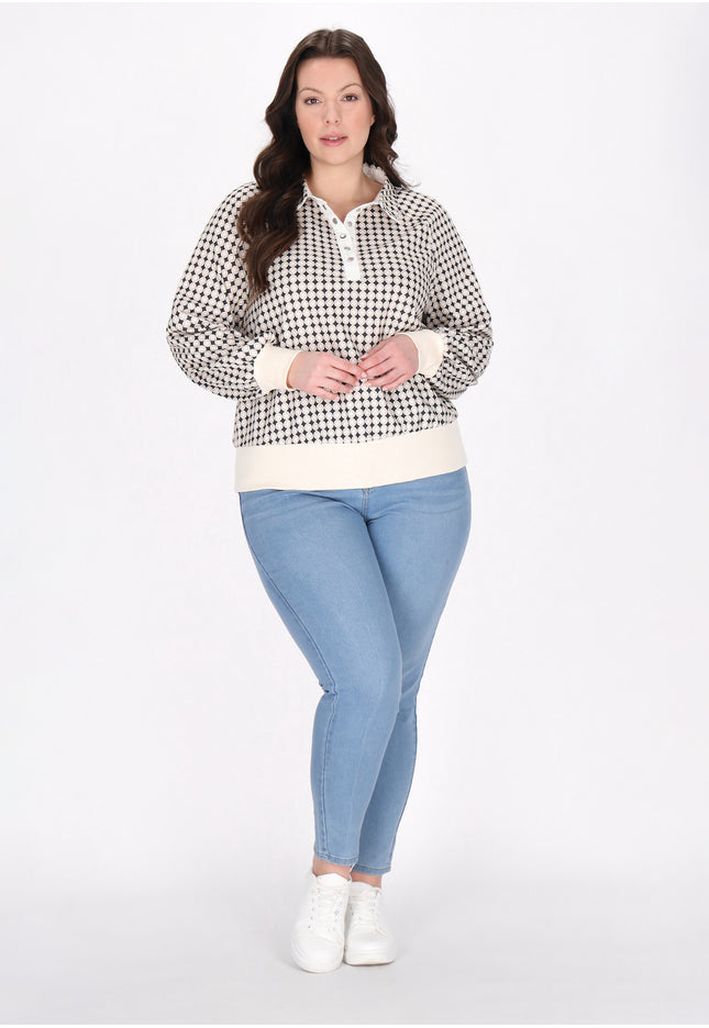 usha BLUE LABEL Women's Plus Size Sweatshirt