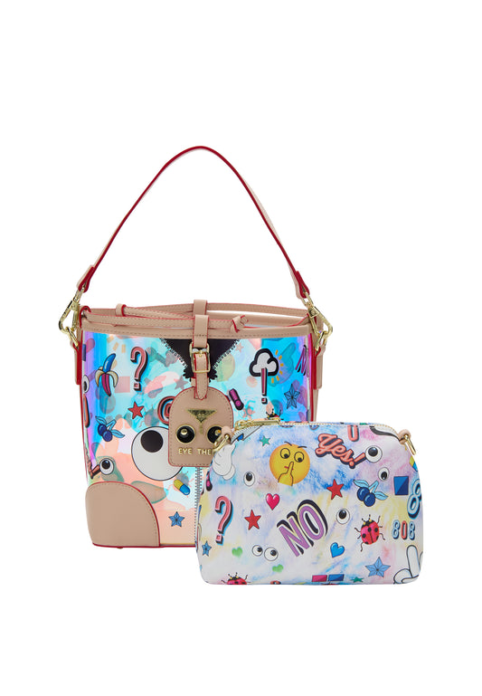 myMo pop EYETHEME women's 2 In-1 tote bag set