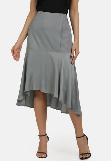 usha WHITE LABEL Women's Flounce Skirt
