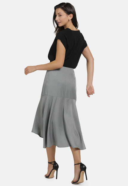 usha WHITE LABEL Women's Flounce Skirt