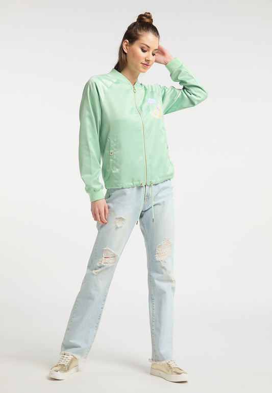 myMo women's satin blouson