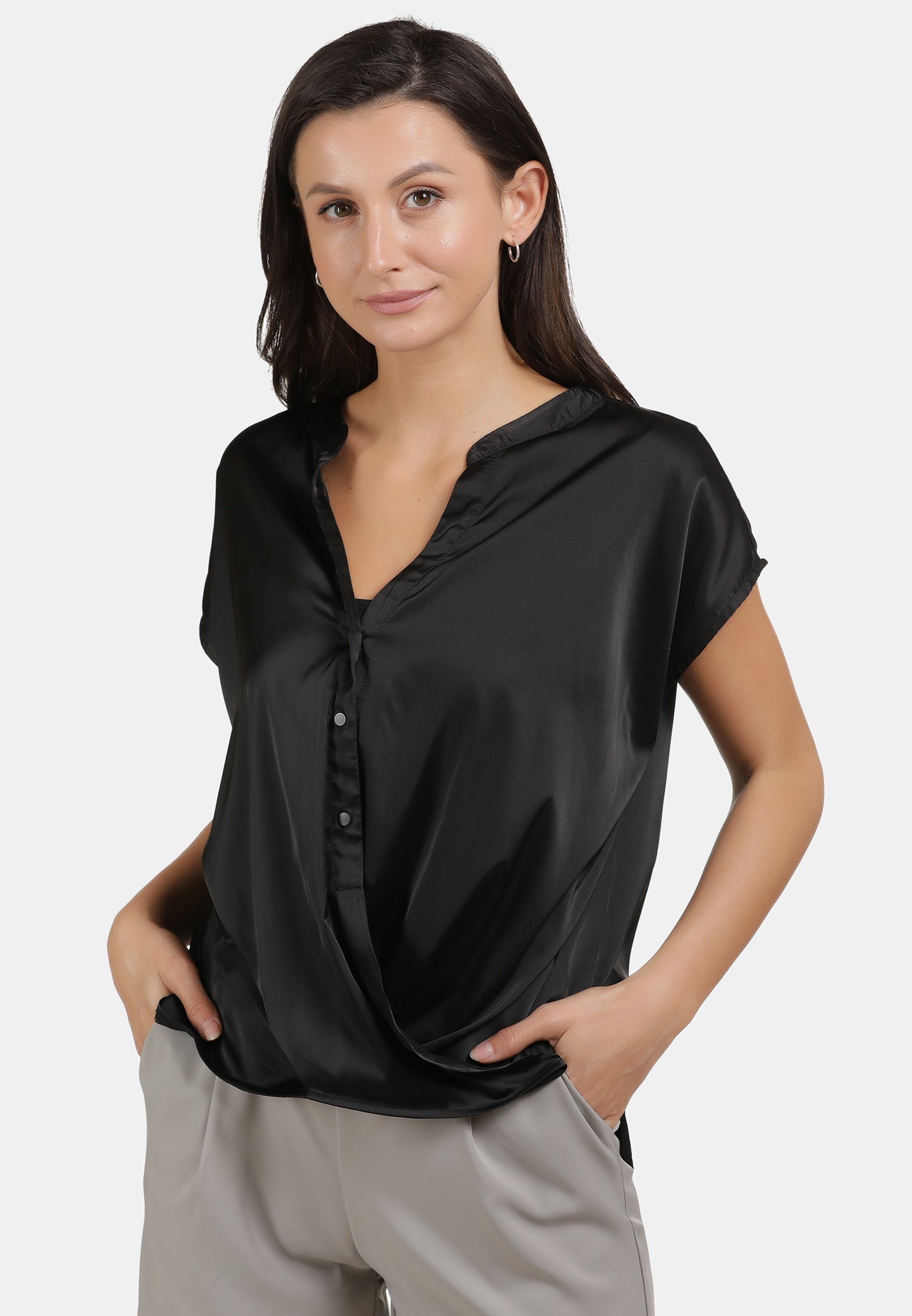 usha BLACK LABEL women's slip-on blouse