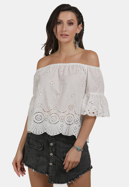 usha FESTIVAL women's carmen blouse
