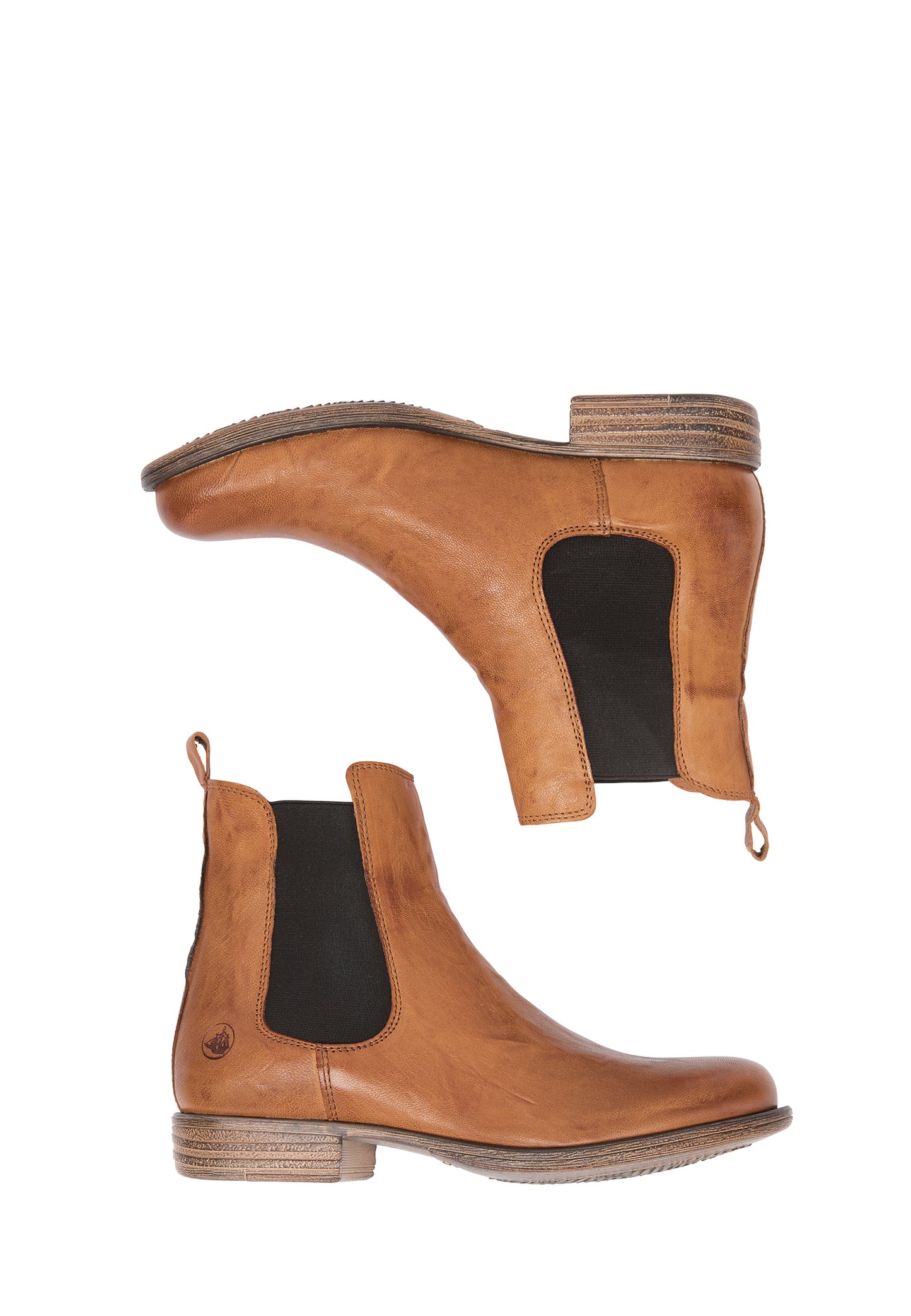DreiMaster Vintage women's soft leather Chelsea boots
