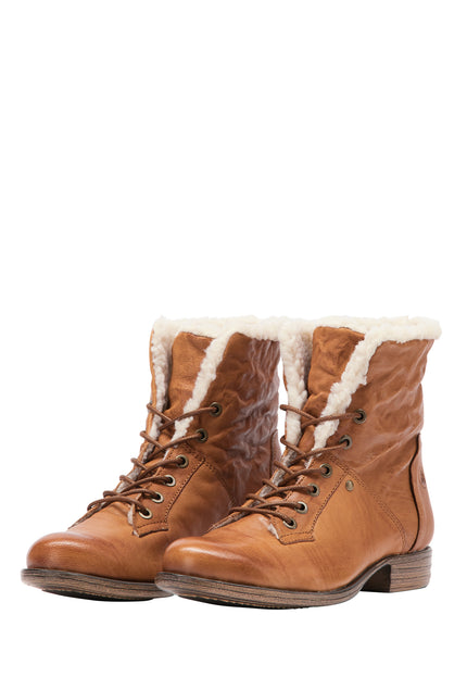 DreiMaster Vintage Women's Soft Leather Ankle Boots