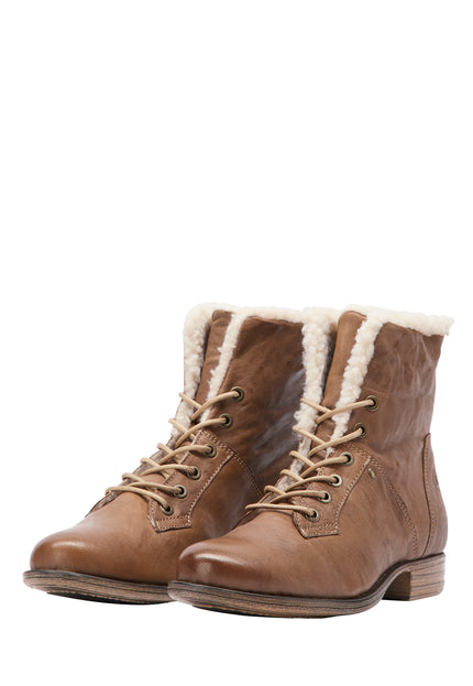 DreiMaster Vintage Women's Soft Leather Ankle Boots