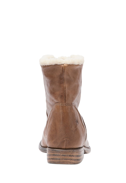DreiMaster Vintage Women's Soft Leather Ankle Boots